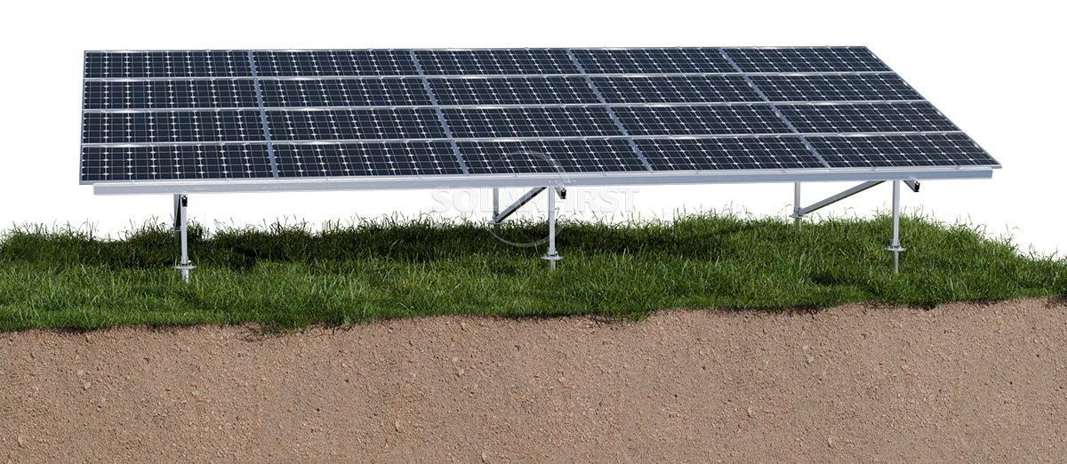 #Aluminum spiral ground anchor photovoltaic system