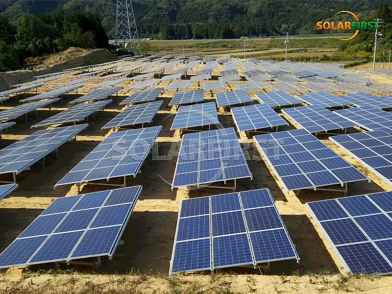 日本にある798kWpの地上太陽光発電所