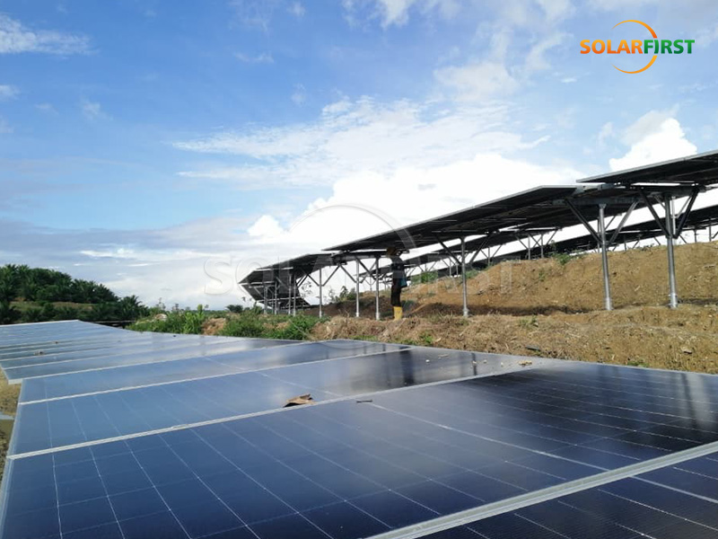 #ground-mounted PV project in mountainous terrain