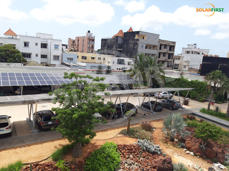 セネガル120KW太陽光発電カーポートプロジェクト
